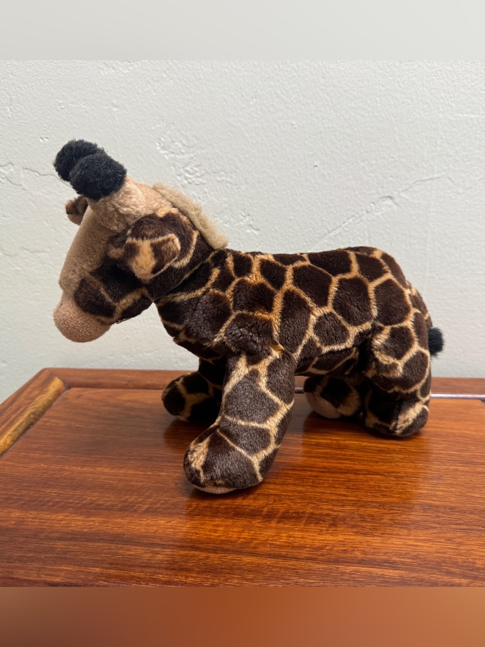 Plush Giraffe Stuffed Animal - Brown Pattern